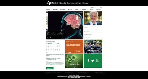 School of Behavioral and Brain Sciences Unveils New Website