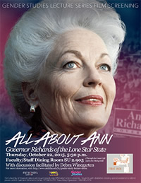 Galerstein Center and Gender Studies to Screen ‘All About Ann’