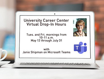 Join BBS Career Consultant Janie Shipman for virtual drop-in meetings Tuesday and Friday mornings through July 31 via Microsoft Teams.