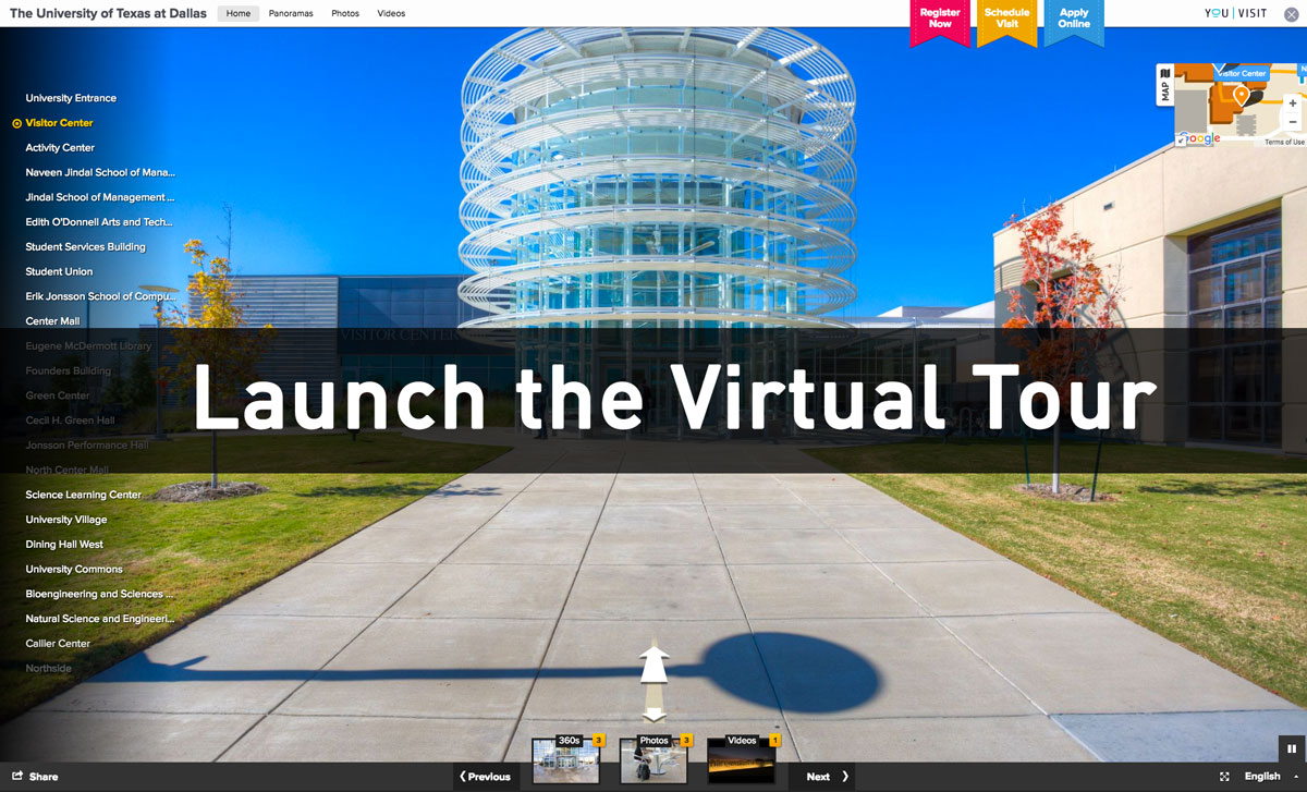 Launch the virtual tour.